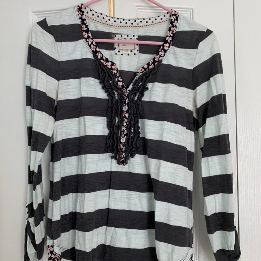 Anthropologie Striped Henley